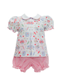 Krewe - Girl's School Days Pleat Bloomer Set