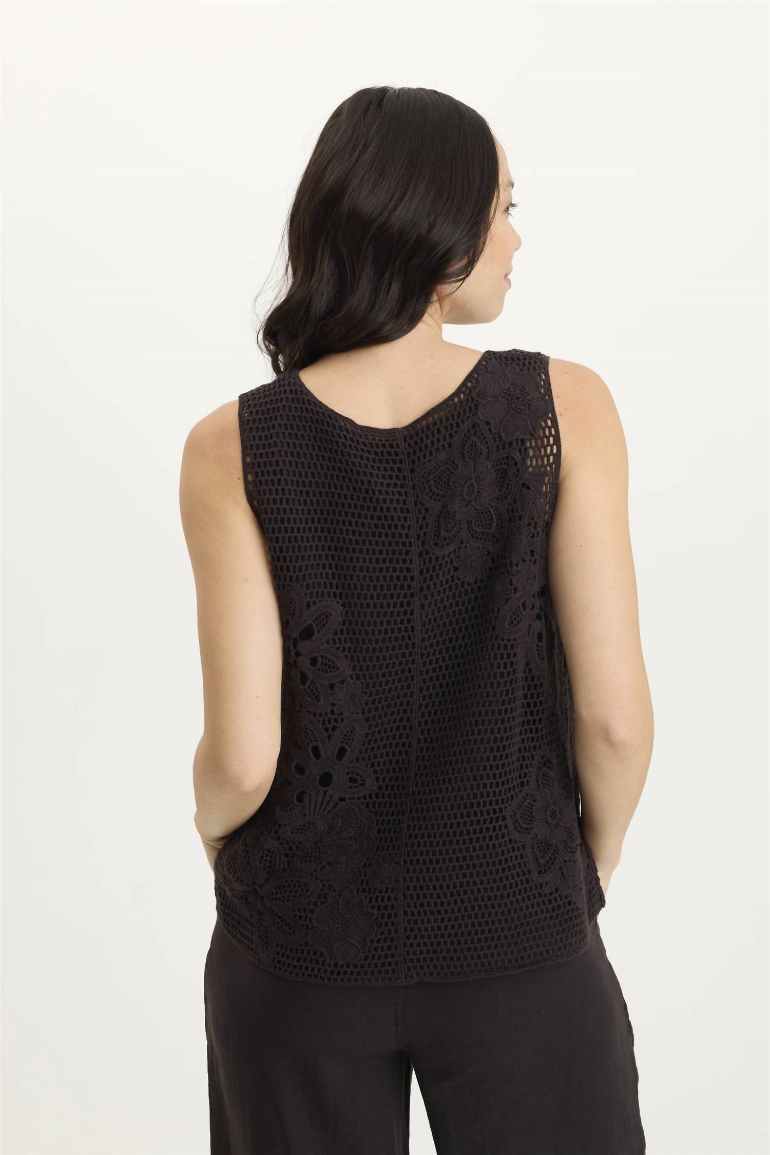 Xcvi - Chariss Crochet Tank