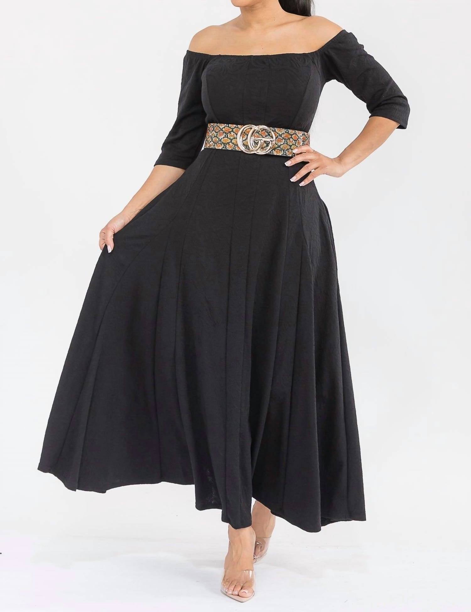 Karen T Design - Off The Shoulder Maxi Dress