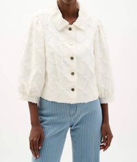 Joseph Ribkoff - Cotton Twill Jacket with Balloon Sleeves