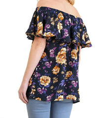 Umgee - Off The Shoulder Floral Print Top