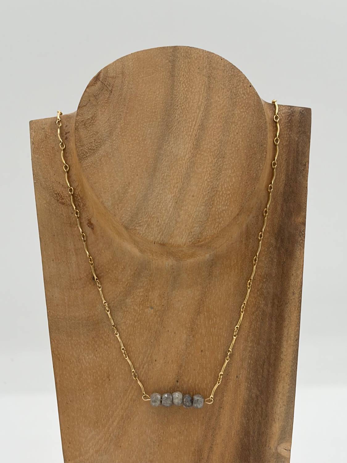 Blue Copper - Women's Corundum Necklace