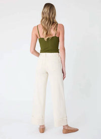 Level99 - Women's Selvedge Wide Leg Cuff Jean