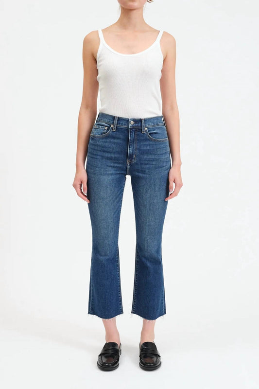 Daze - Shy Girl High Rise Crop Flare Jeans
