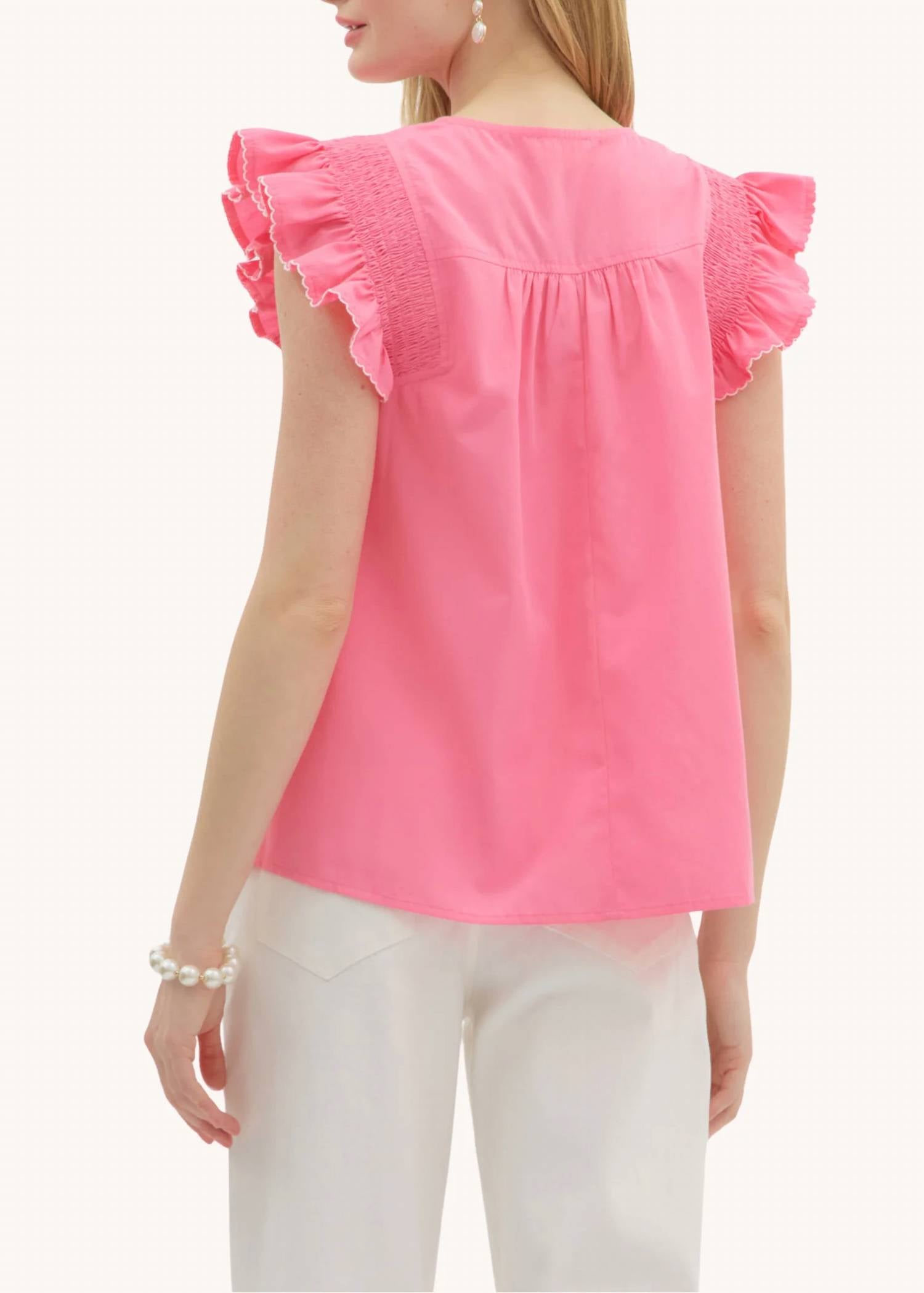 Entro - Luna Flutter Sleeve Top