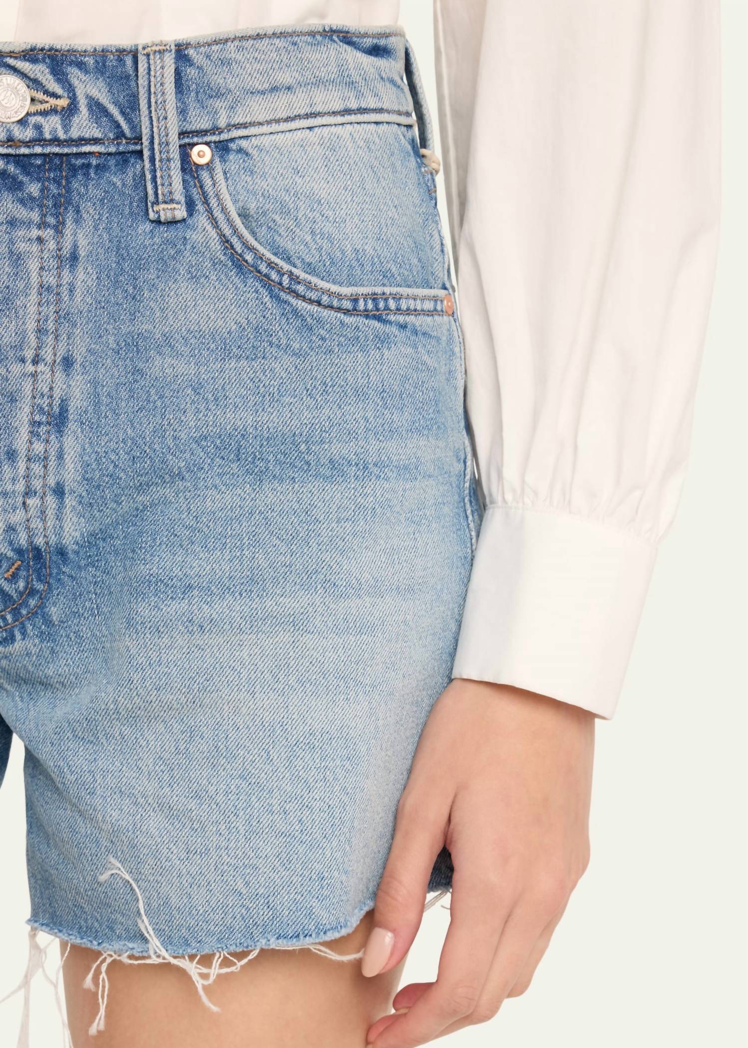 Mother - Skipper Short N Long Fray Shorts