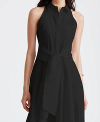 Toccin - Chelsea Tie-front Midi Shirt Dress