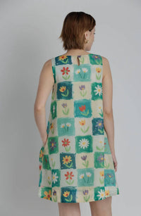 Aureum - Women's Maya Flower Print Mini Dress