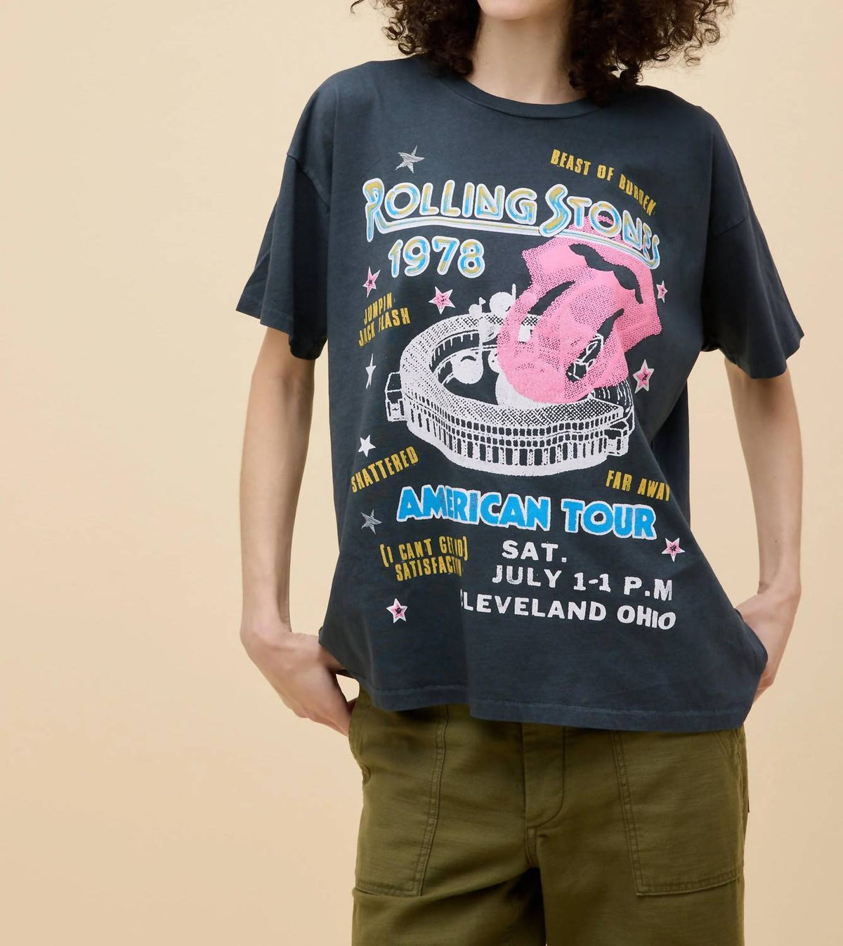Daydreamer - Rolling Stones 1978 American Tour Merch Tee