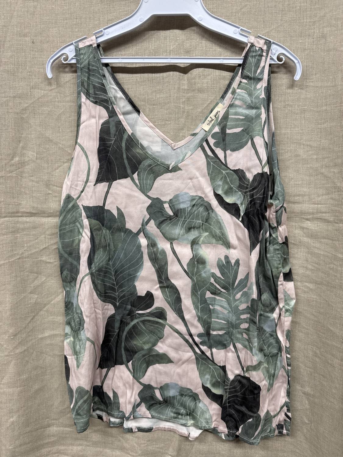 TRIBAL Women's Jungle Top in green - women's tank top