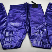 Valabasas - Unisex Van Gogh Wax Flare Cargo Stacked Jeans