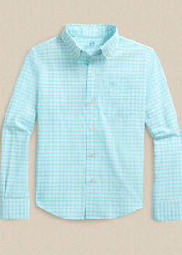 Southern Tide - Boy's Precheck Plaid Coastal Sport Shirt