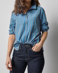 Lilla P - Striped Button Down Shirt