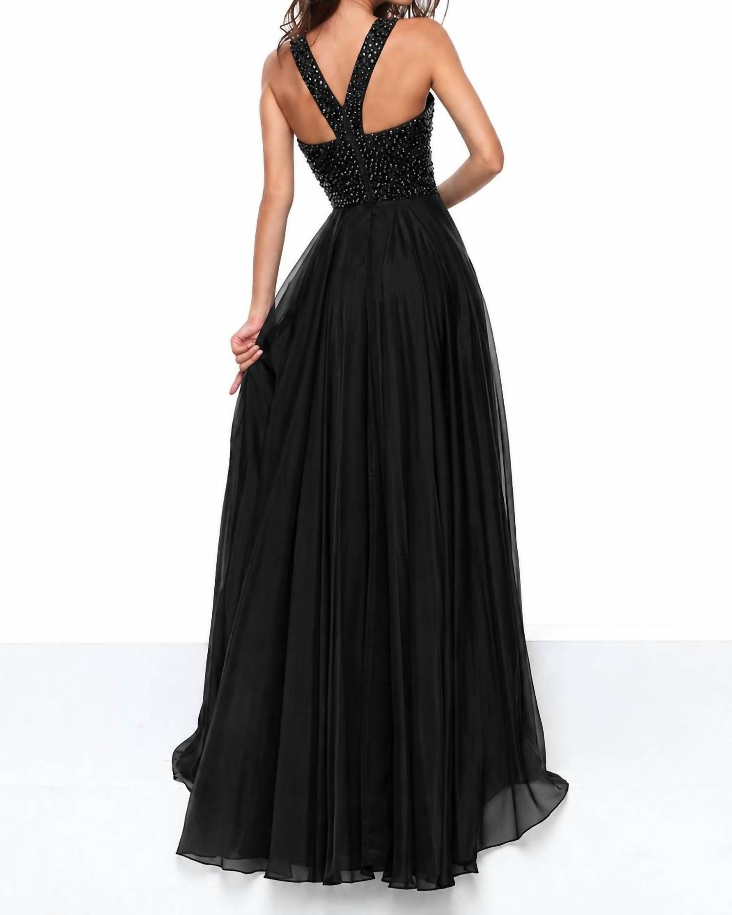 Sherri Hill - Beaded Bodice Evening Dress