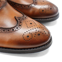 Hakki - Men's Genova Leather Wingtip Oxford Shoes