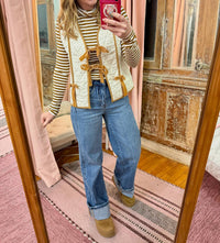 Vervet By Flying Monkey - High Rise Cuffed Baggy Wide Jeans