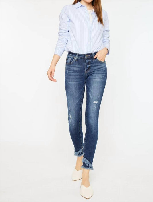 Kancan - Nala Mid-rise Ankle Skinny Double Fray Jean