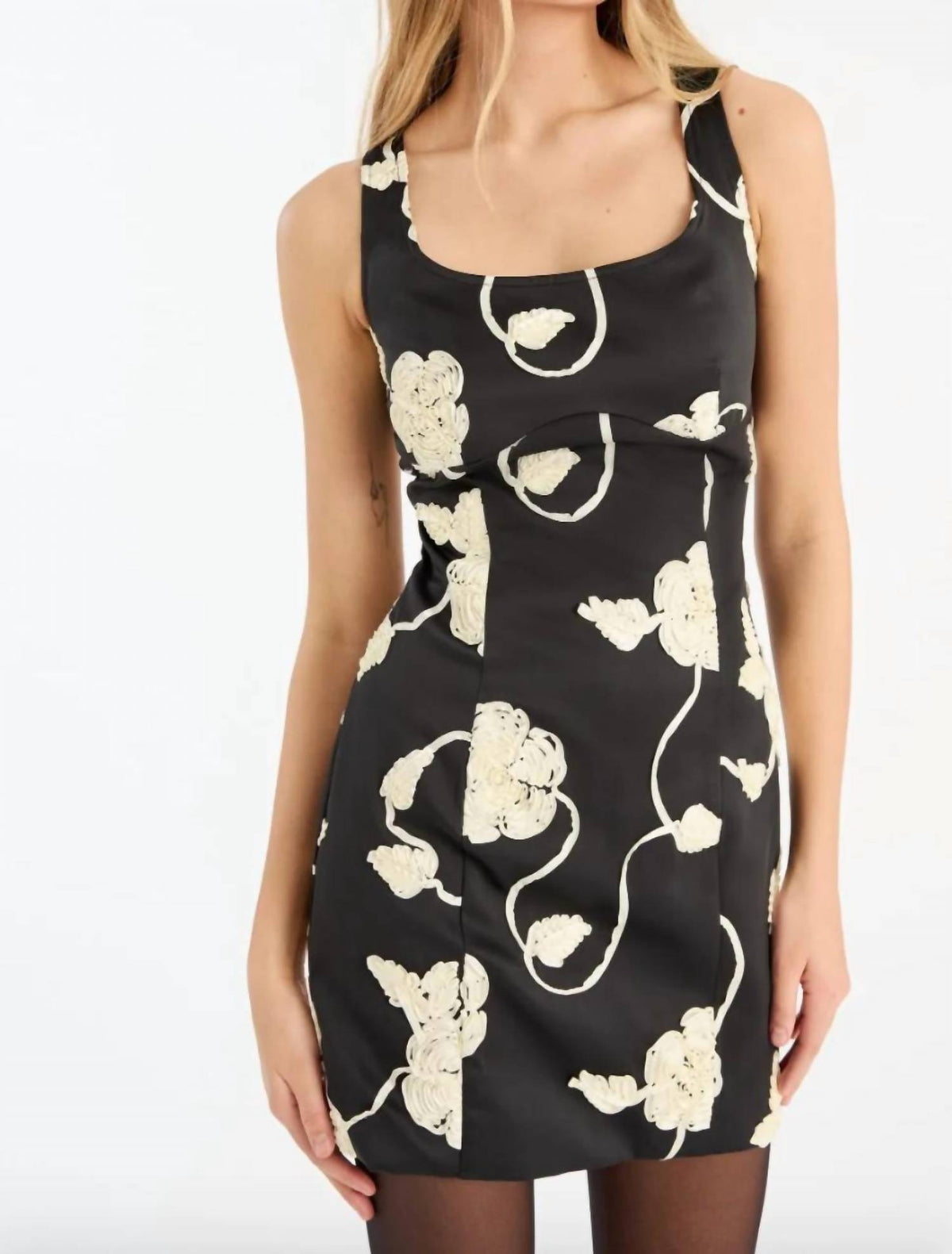 Rotate - 3d Flower Mini Dress