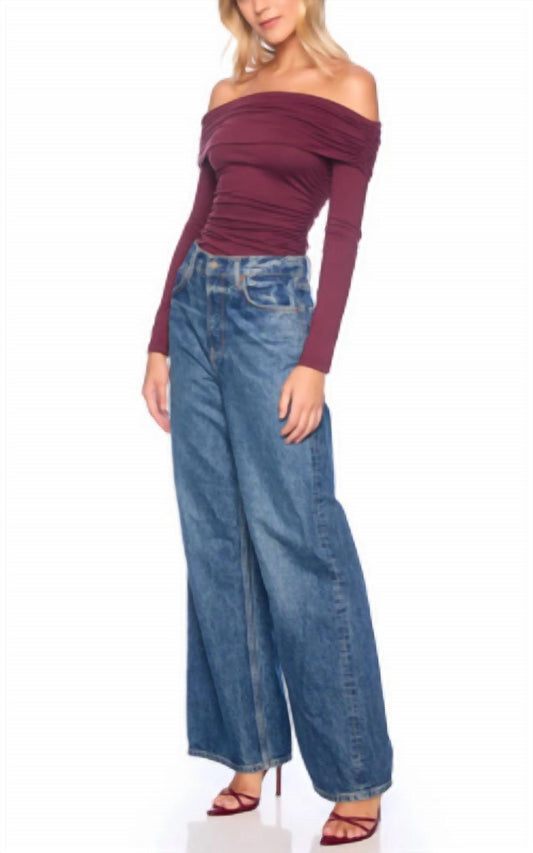 Susana Monaco - Off The Shoulder Gathered Top