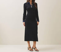Able - Women's Denim Trim Knit Dress