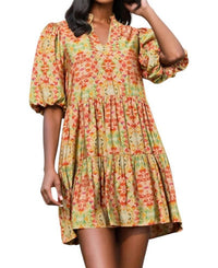 Thml - Lindsey Puff Sleeve Print Dress