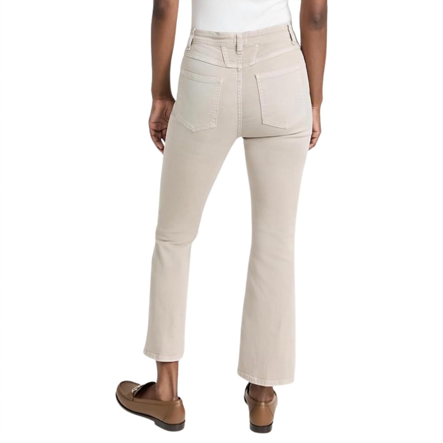 CLOSED Women's High Sun Pant in plaster beige - women's pants - detail view