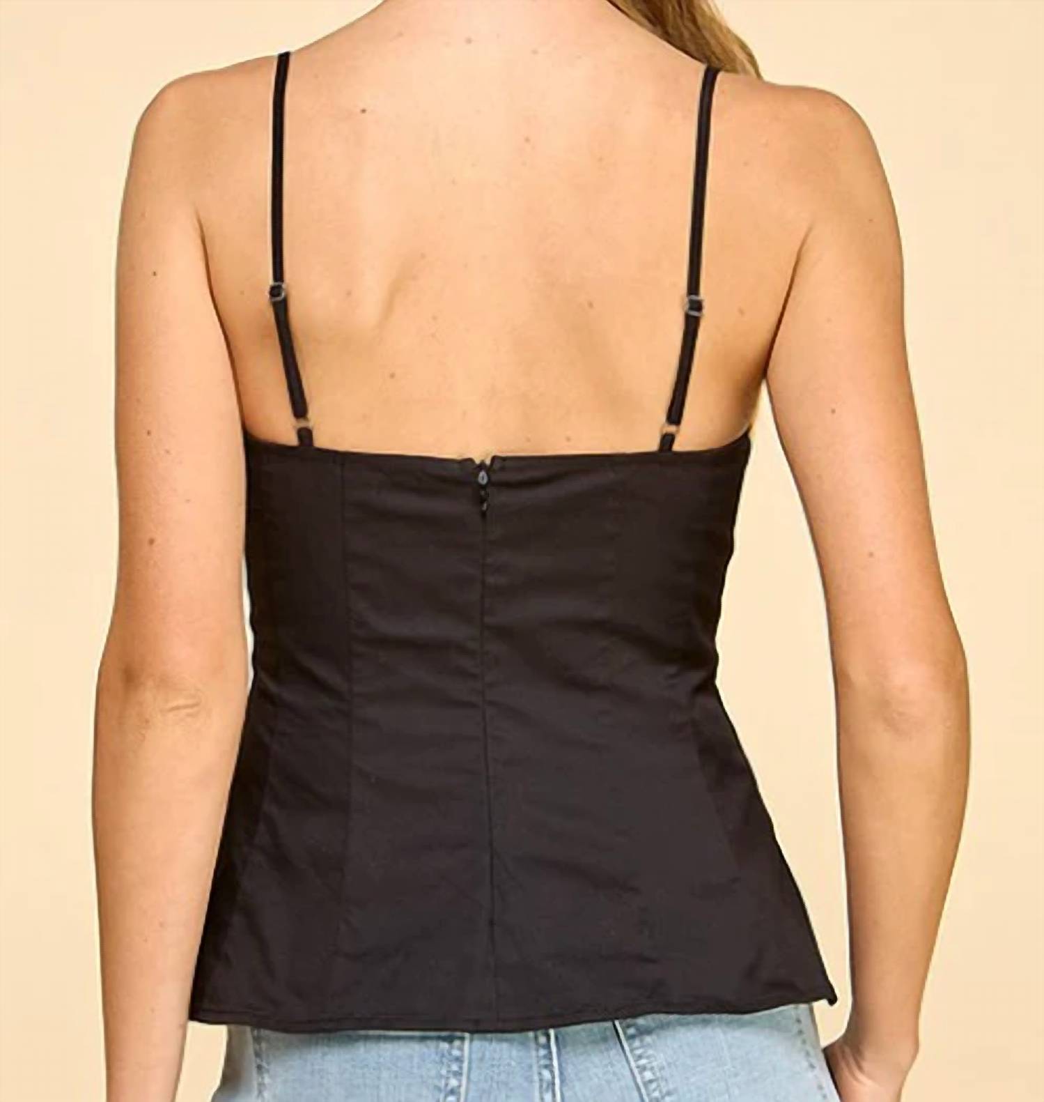Baby Pink - Ribbon Detail Cami Top