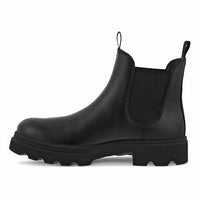 ECCO Men's Grainer Chelsea Slip-on Boot in black - men's boots - detail view