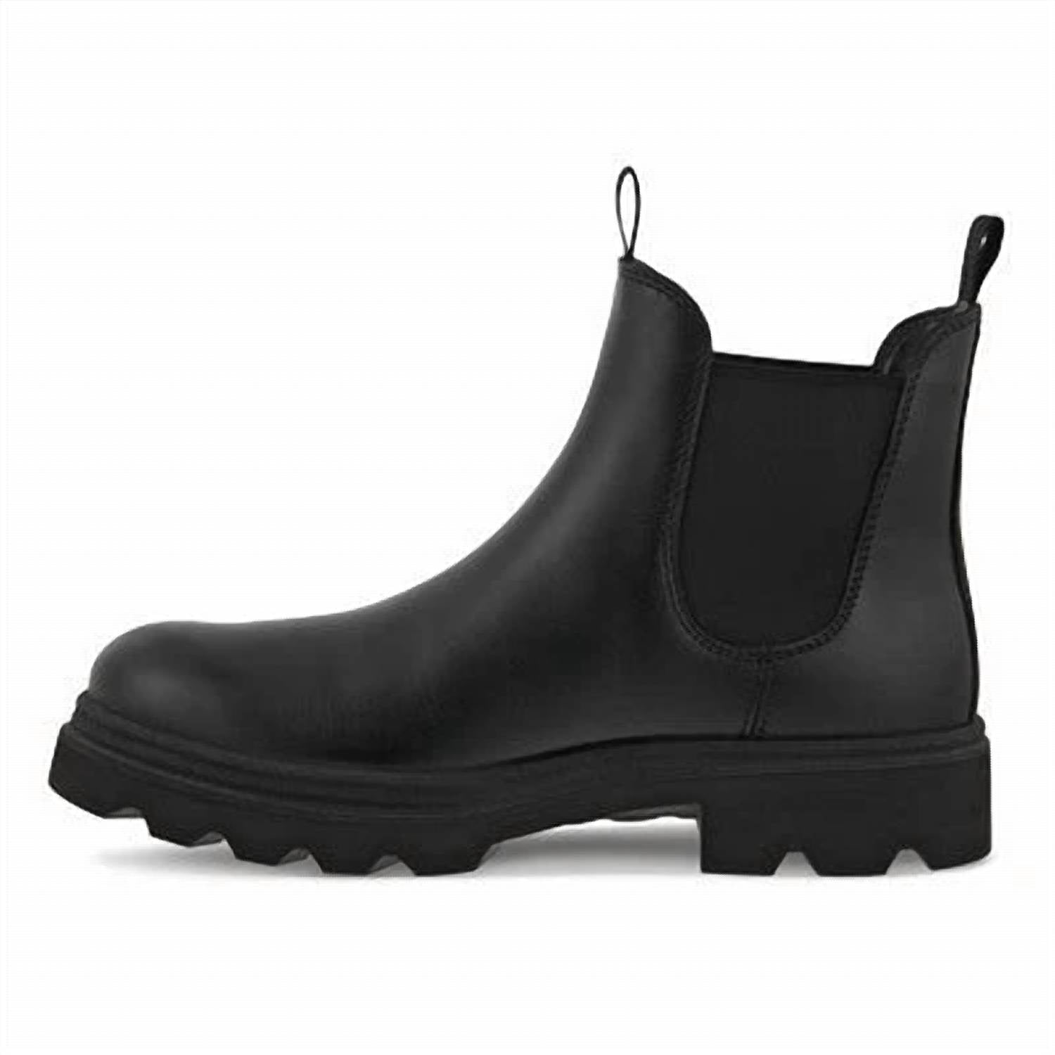 ECCO Men's Grainer Chelsea Slip-on Boot in black - men's boots - detail view