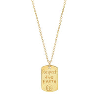 Jessica Elliot - Women's Vermeil "Resolutions we can all keep" Dogtags Max Necklace