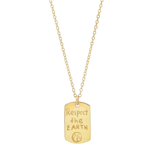 Jessica Elliot - Women's Vermeil "Resolutions we can all keep" Dogtags Max Necklace