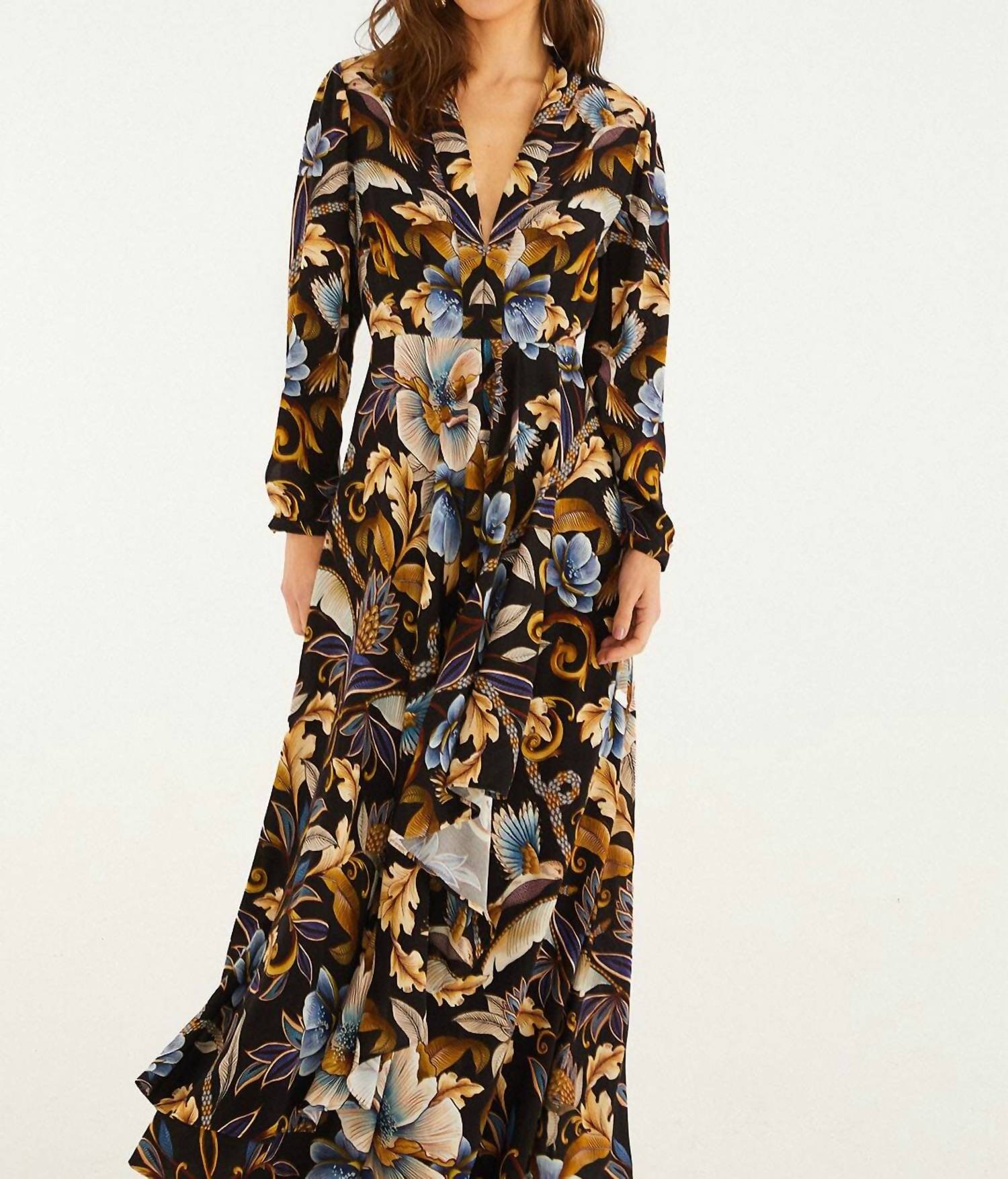 Farm Rio - Snake Garden Maxi Dress