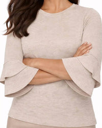 J'Envie/Eli - Sola Flounce Sleeve Top