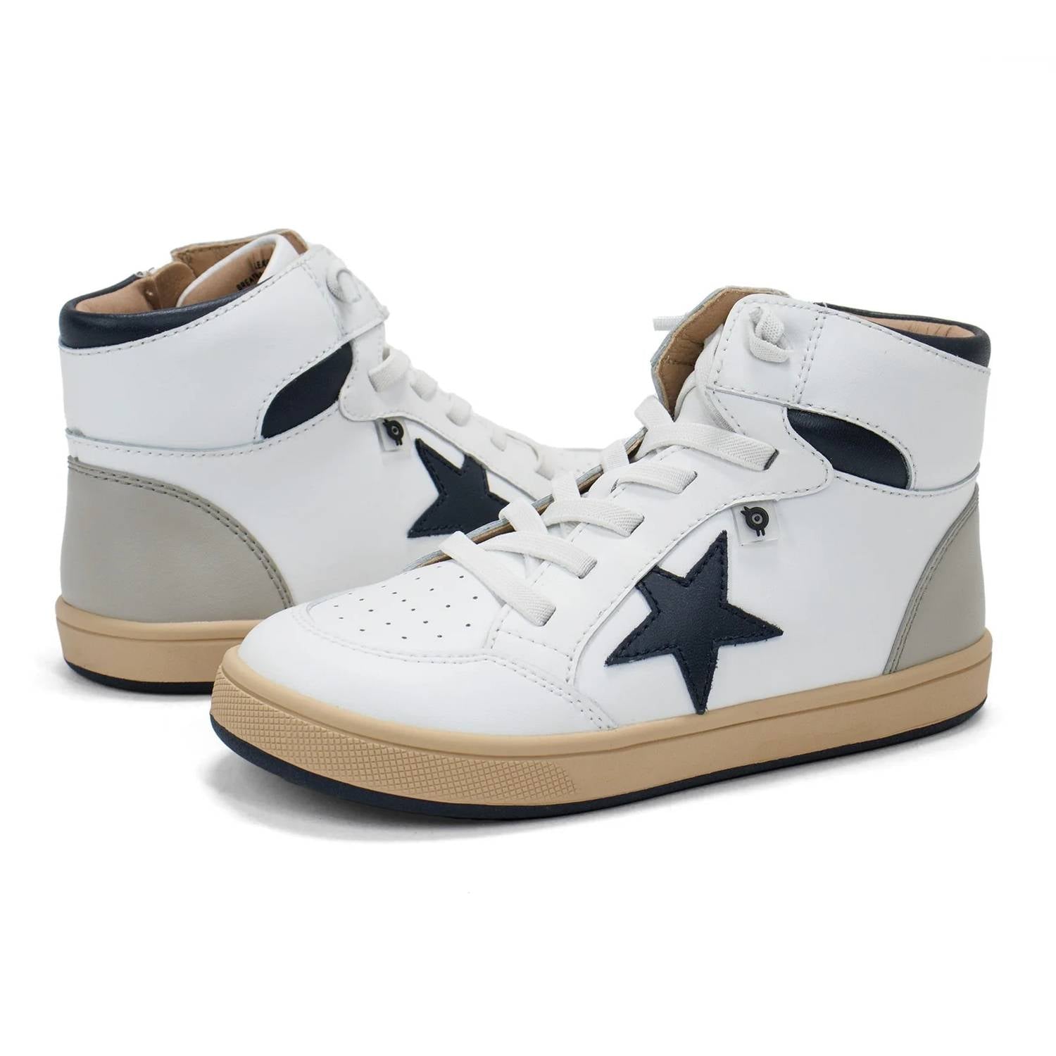 Oldsoles - Toddler Star Tracker High-top Lace-up Casual Shoes