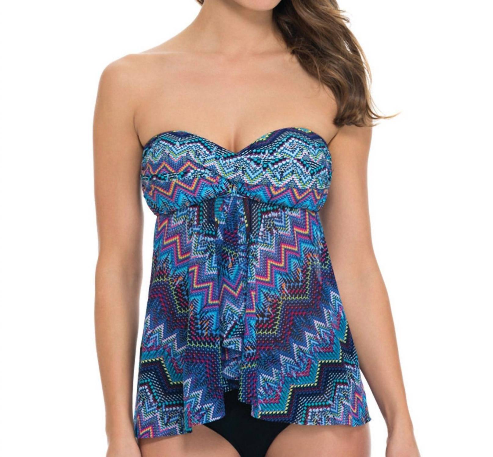 Profile By Gottex - Bandeau Fly Away Tankini Top