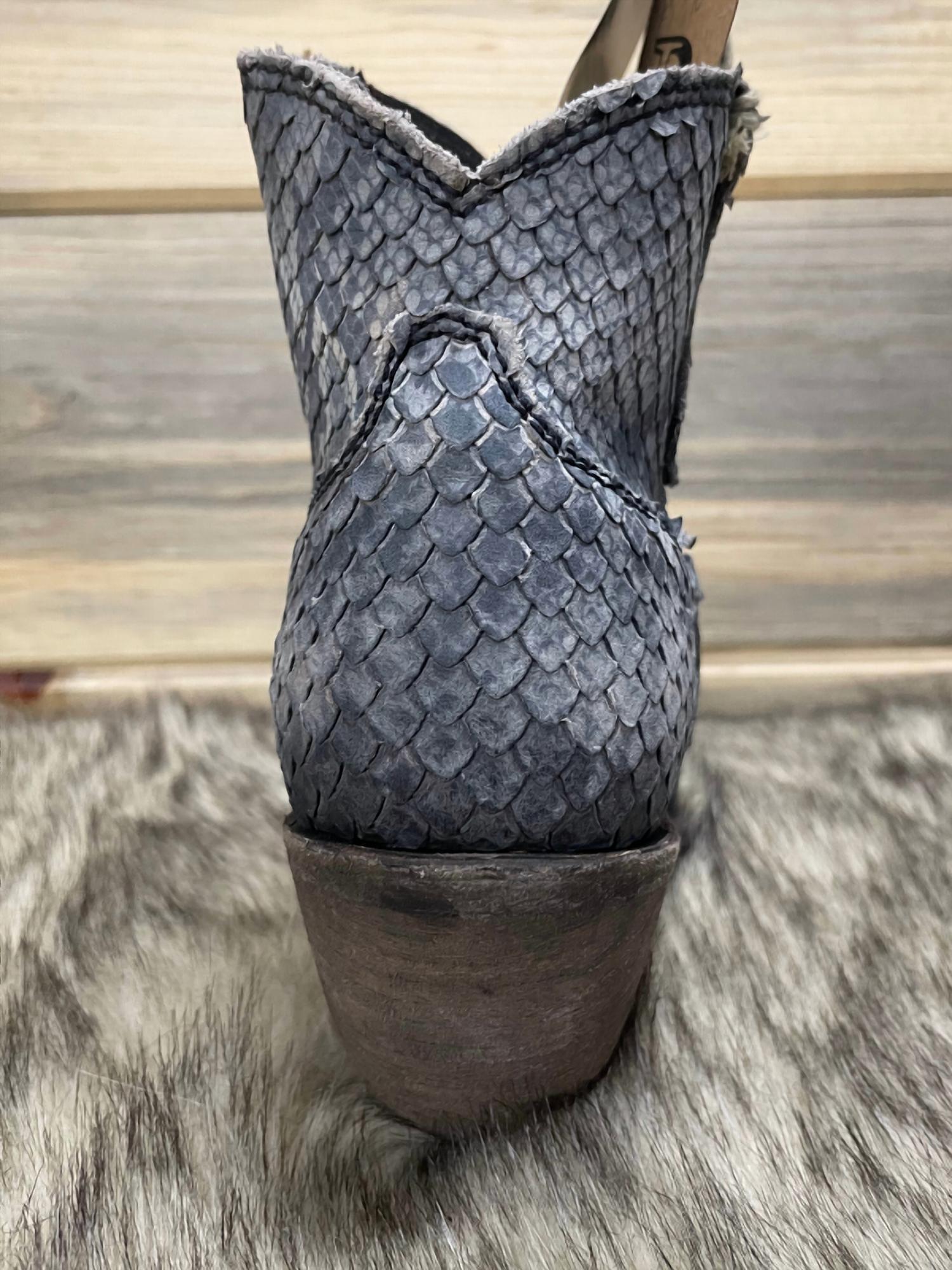 Snakeskin Bootie
