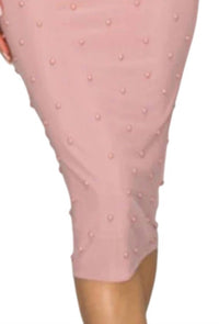 Privy - Faux Pearl Cami Midi Dress