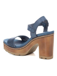 Xti Women's Casual Heeled Platform Sandals in jeans - women's sandal - alternate view