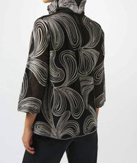 Joseph Ribkoff - Embroidered Mesh Jacket