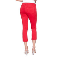 Charlie B - Women's Assymetrical Twill Crop Bootcut Pant