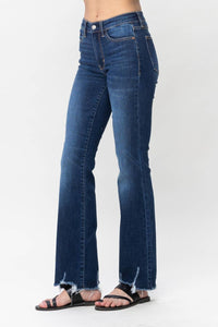 Judy Blue Mid-rise Non Distressed Hem Bootcut Jeans in blue - women's jeans - alternate view
