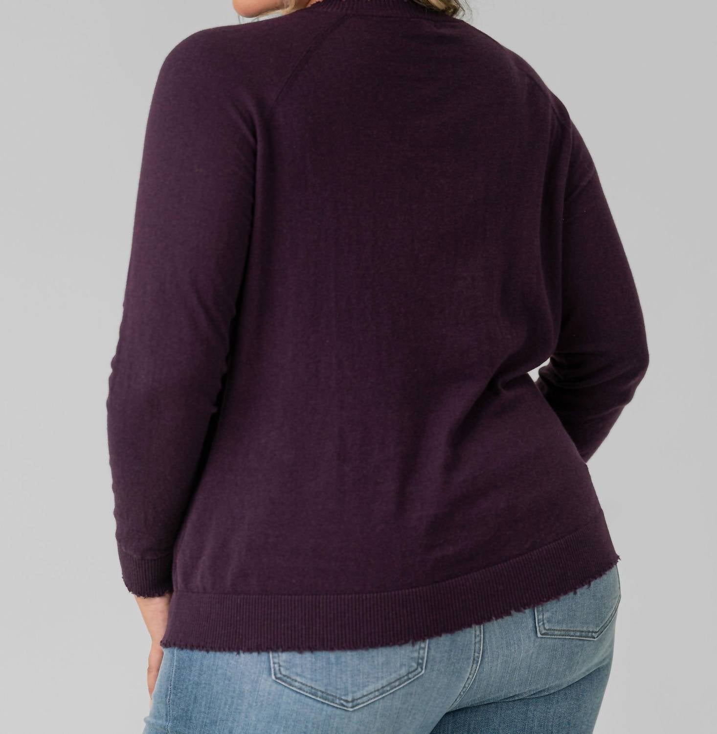 Minnie Rose - Distressed Top - Plus