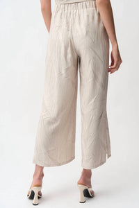 Joseph Ribkoff - Pleated Satin Pull-on Culotte Pants