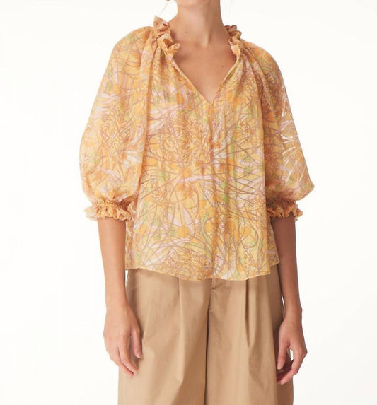 Gilner Farrar - Sunshine Print Ellie Blouse