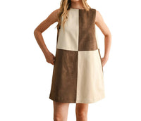 Miou Muse - Ava Suede Mini Shift Dress