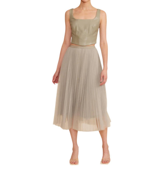 Lucy Paris - Sharlene Pleated Tulle Skirt
