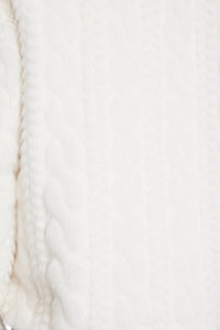 CIEBON Irini Cable Fur Jacket in ivory - women's jacket - view 4