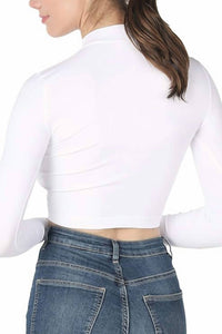 Nikibiki - Mock Neck Crop Top