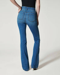 Spanx High-rise Flare Jeans in vintage indigo - women's jeans - view 4