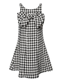 Hannah Banana - Girl's Houndstooth Bow Dress